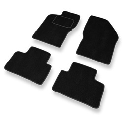 Tapis de Sol Velours adapté pour Alfa Romeo 147 Hayon (2000-2010) - Premium tapis de voiture - noir