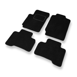 Tapis de Sol Velours adapté pour Suzuki XL7 II SUV (2007-2009) - Premium tapis de voiture - noir