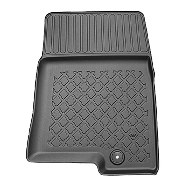 Tapis de sol en TPE adapté pour KGM Musso II Pick-Up (2025-....) - sans la troisième rangée de sièges - tapis de voiture - noir