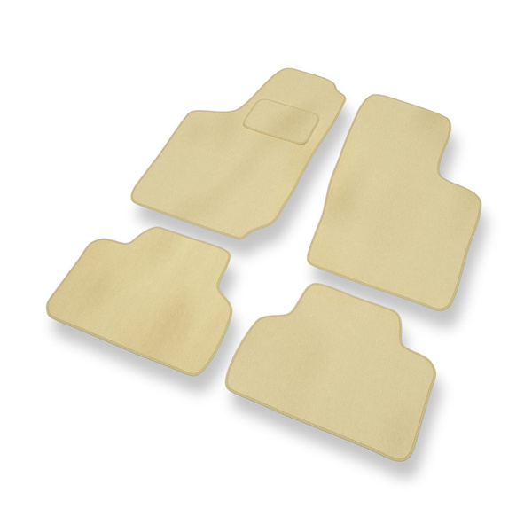 Tapis de Sol Velours adapté pour Opel Corsa B Caravan, Hayon, Berline (1992-2000) - Premium tapis de voiture - beige