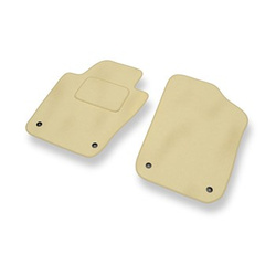 Tapis de Sol Velours adapté pour Volkswagen Polo V 9R Hayon, Berline (2009-2017) - Premium tapis de voiture - beige