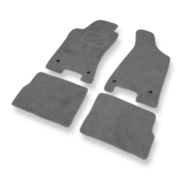 Tapis de Sol Velours adapté pour Audi 80 IV B4 Avant, Coupé, Cabriolet, Berline (1991-1996) - Premium tapis de voiture - gris