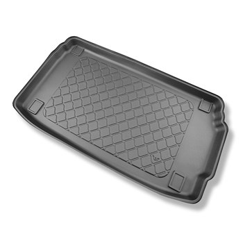 Tapis de coffre adapté pour Hyundai i20 III BC3 Hayon (10.2020-....) - bac de coffre - protection de coffre voiture - coffre supérieur; plancher double du coffre en position haute; aussi pour hybrides