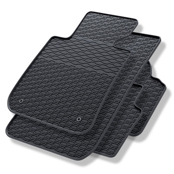 Tapis de sol en caoutchouc adapté pour BMW 3 E90, E91 (2004-2012) - tapis de voiture - noir