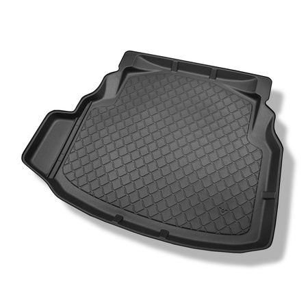 Tapis de coffre adapté pour Mercedes-Benz Classe C W204 Berline (04.2007-02.2014) - bac de coffre - protection de coffre voiture - sièges arrière non rabattables