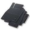 Tapis de sol en caoutchouc adapté pour Mazda 3 III Hayon, Berline (2013-2018) - tapis de voiture - noir - 4 pcs.