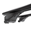 Barres de toit en aluminium adapté pour Audi A4 B9 Allroad (2016-2024) - Porte-Bagages de Voiture noir - rails