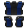 Housses de siège adaptées pour Peugeot 207 (2006-2013) - housse siege voiture universelles - couverture siege - S-BL