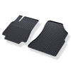 Tapis de sol en caoutchouc adapté pour Citroen Berlingo II Van (2008-2018) - tapis de voiture - noir - 2 pcs.