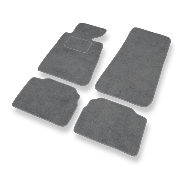 Tapis de Sol Velours adapté pour BMW 5 III E34 Berline, Touring (1988-1997) - Premium tapis de voiture - gris