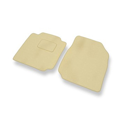 Tapis de Sol Velours adapté pour Nissan Micra III Hayon, Cabriolet (2002-2010) - Premium tapis de voiture - beige