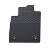 Tapis de sol en caoutchouc adapté pour Ford Puma Crossover (2020-....) - tapis de voiture - noir - 4 pcs.