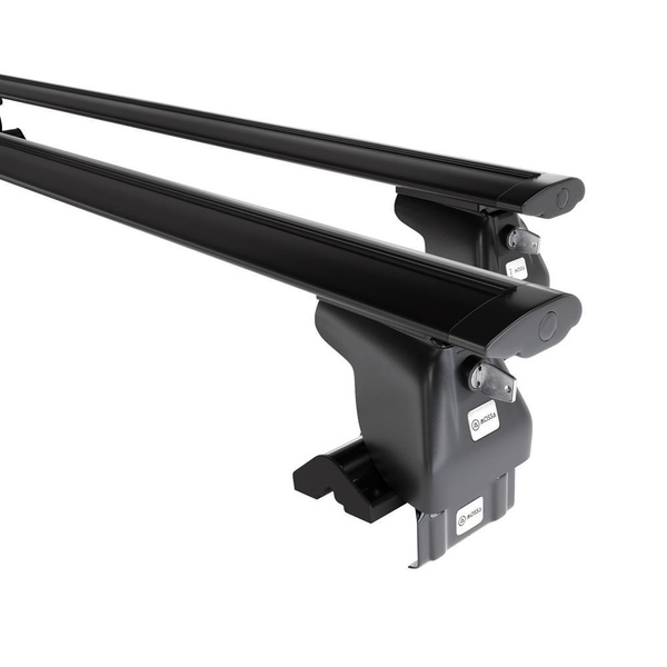 Barres de toit en aluminium adapté pour Ford Focus mk I Break (1998-2004) - Porte-Bagages de Voiture noir - toit normal