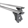 Barres de toit en aluminium adapté pour Renault Megane mk II Berline (2002-2009) - Porte-Bagages de Voiture argent - points de montage - (suivant le modèle de voiture ils peuvent se situer à différents endroits)