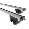 Barres de toit en aluminium adapté pour Volkswagen Cross Polo Hayon (2006-2009) - Porte-Bagages de Voiture argent - rails