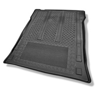 Tapis de coffre adapté pour Mercedes-Benz Vito W447 Tourer (10.2014-....) - bac de coffre - protection de coffre voiture - pour l'espace derriere 2e rangée de sieges (3e rangée dans la voiture ou enlevée); version longue (empattement 3.200 mm; longueur de