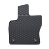 Tapis de sol en caoutchouc adapté pour Skoda Kodiaq I SUV (2016-2024) - tapis de voiture - noir - 4 pcs.
