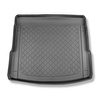 Tapis de coffre adapté pour Audi Q5 II FY SUV (01.2017-08.2024) - bac de coffre - protection de coffre voiture - aussi pour les modèles avec des rails de fixation; non pour version TFSI e plug-in hybrid; sièges arrière fixes
