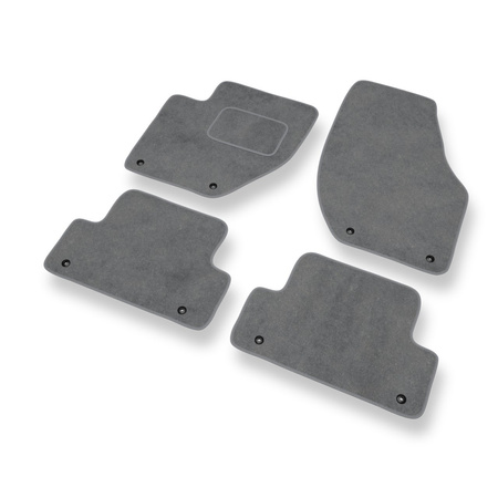 Tapis de Sol Velours adapté pour Volvo V40 II (2012-2019) - Premium tapis de voiture - gris