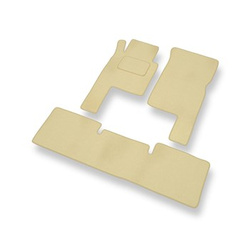Tapis de Sol Velours adapté pour Mercedes-Benz Classe G W463 SUV (1990-2019) 5 portes - Premium tapis de voiture - beige