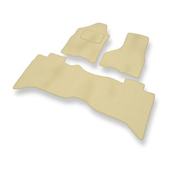 Tapis de Sol Velours adapté pour Dodge RAM IV Pick-Up (2009-2018) - Premium tapis de voiture - beige