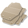 Tapis de sol en caoutchouc adapté pour Volvo XC60 I SUV (2008-2017) - tapis de voiture - beige - 4 pcs.