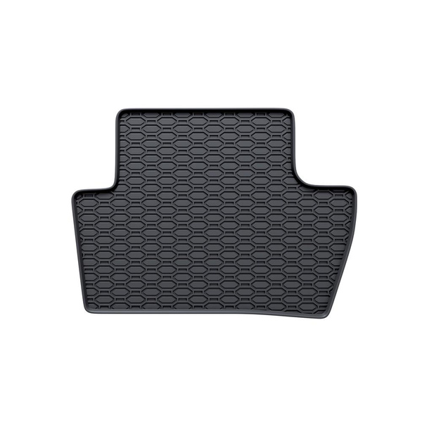 Tapis de sol en caoutchouc adapté pour Peugeot 307 I Break, Hayon, Cabriolet, Berline, SW (2001-2007) - tapis de voiture - noir - 4 pcs.