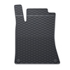 Tapis de sol en caoutchouc adapté pour Mercedes-Benz CLA C117 (2013-2019) - tapis de voiture - noir