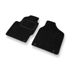 Tapis de Sol Velours adapté pour Seat Alhambra I Van (1996-2000) - Premium tapis de voiture - noir