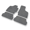Tapis de Sol Velours adapté pour Audi TT II 8J Coupé, Roadster (2006-2014) - Premium tapis de voiture - gris
