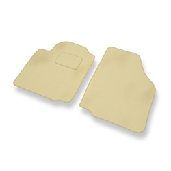 Tapis de Sol Velours adapté pour Ford Fiesta IV Hayon, Van (1995-2002) - Premium tapis de voiture - beige