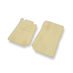Tapis de Sol Velours adapté pour Mercedes-Benz CLK C208 Coupé (1996-2003) - Premium tapis de voiture - beige