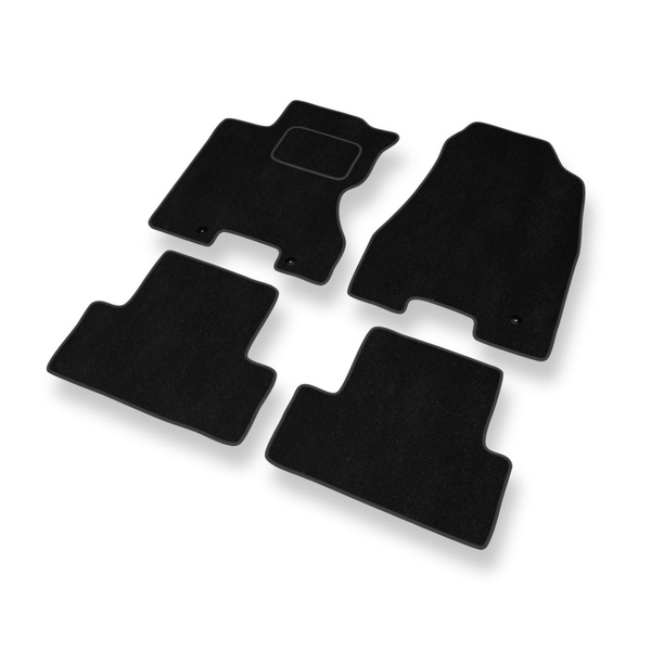 Tapis de Sol Velours adapté pour Nissan X-trail II SUV (2007-2013) - Premium tapis de voiture - noir