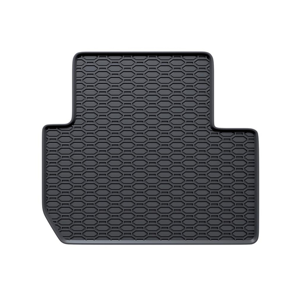 Tapis de sol en caoutchouc adapté pour Mitsubishi Outlander III SUV (2012-2022) - tapis de voiture - noir - 4 pcs.