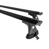 Barres de toit en aluminium adapté pour Citroen Berlingo mk I Van (2003-2010) - Porte-Bagages de Voiture noir - points de montage - (suivant le modèle de voiture ils peuvent se situer à différents endroits)