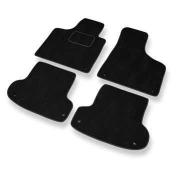 Tapis de Sol Velours adapté pour Audi A3 II 8P (2003-2012) - Premium tapis de voiture - noir