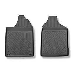 Tapis de sol en TPE adapté pour Aixam Crossline Crossover (10.2016-....) - avant seulement - tapis de voiture - noir