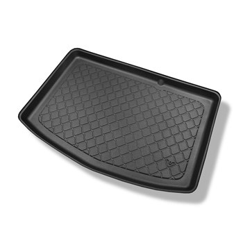 Tapis de coffre adapté pour Toyota Yaris III Hybrid Hayon (01.2015-08.2020) - bac de coffre - protection de coffre voiture - coffre inférieur