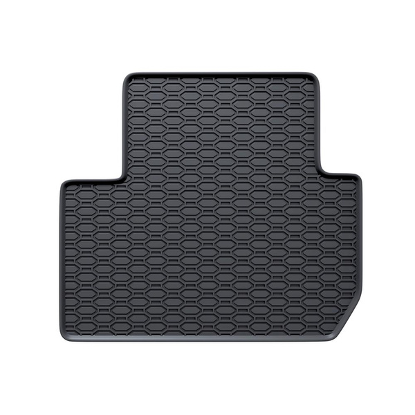 Tapis de sol en caoutchouc adapté pour Mitsubishi Outlander III SUV (2012-2022) - tapis de voiture - noir - 4 pcs.