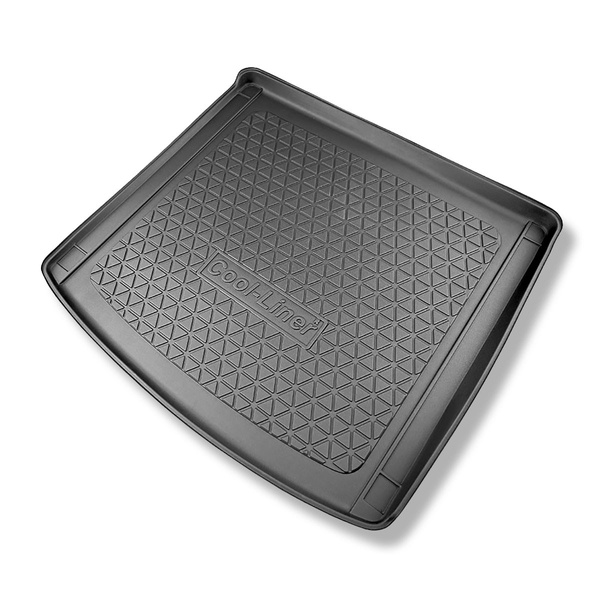 Tapis de coffre adapté pour Porsche Cayenne III E-Hybrid; E-Hybrid Coupe SUV, Coupé (05.2018-....) - bac de coffre - protection de coffre voiture - aussi pour les modèles avec des rails de fixation