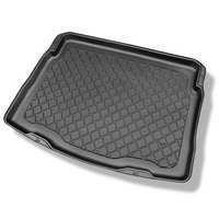 Tapis de coffre adapté pour Volkswagen Tiguan II SUV (05.2016-....) - bac de coffre - protection de coffre voiture - coffre inférieur; sans roue de secours; plancher amovible en la position la plus basse; non pour version ehybride