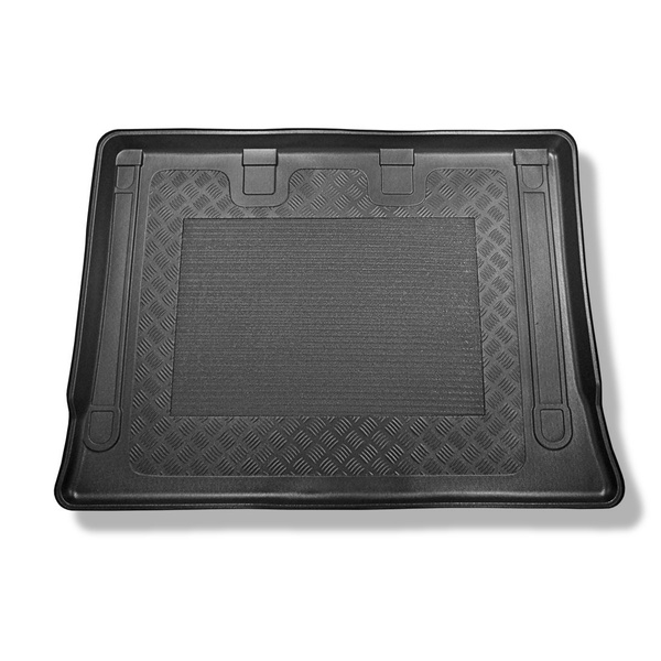 Tapis de coffre adapté pour Mercedes-Benz Classe V W447 Van (10.2014-....) - bac de coffre - protection de coffre voiture - version Extra longue (Extra Long) (empattement 3430 mm, longueur du véhicule 5370 mm); derrière troisième rangée de sièges; sans sé