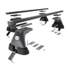 Barres de toit en acier adapté pour Ford C-Max mk II Ludospace (2010-2015) - Porte-Bagages de Voiture noir - toit normal