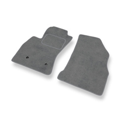 Tapis de Sol Velours adapté pour Fiat Doblo II Van (2010-2022) - Premium tapis de voiture - gris