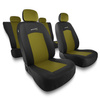 Housses de siège adaptées pour Seat Toledo I, II, III, IV (1991-2019) - housse siege voiture universelles - couverture siege - S-Y