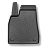 Kit tapis de coffre et tapis de voiture TPE pour: Tesla Model X SUV (10.2016-12.2020) - 6/7 places;solo anteriori;coffre supérieur;pour l'espace derriere 2e rangée de sieges (3e rangée abaissée)