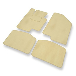 Tapis de Sol Velours adapté pour Kia Optima III Break, Berline (2011-2014) - Premium tapis de voiture - beige