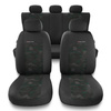 Housses de siège adaptées pour Peugeot 208 I, II (2012-....) - housse siege voiture universelles - couverture siege - UNE-GR