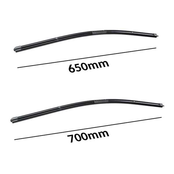 Balais d'essuie-glace de pare-brise adaptés pour Dodge Caravan III, IV Monospace (1996-2007) - balais plat
