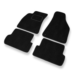 Tapis de Sol Velours adapté pour Audi A4 II B6 Avant, Cabriolet, Berline (2000-2005) - Premium tapis de voiture - noir